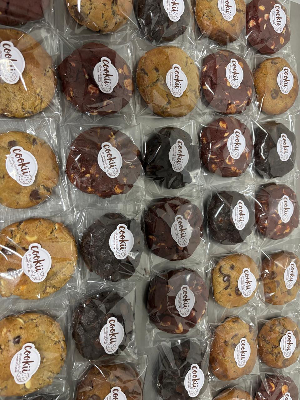 Cookies Cookii embalados para revenda - Mix de sabores